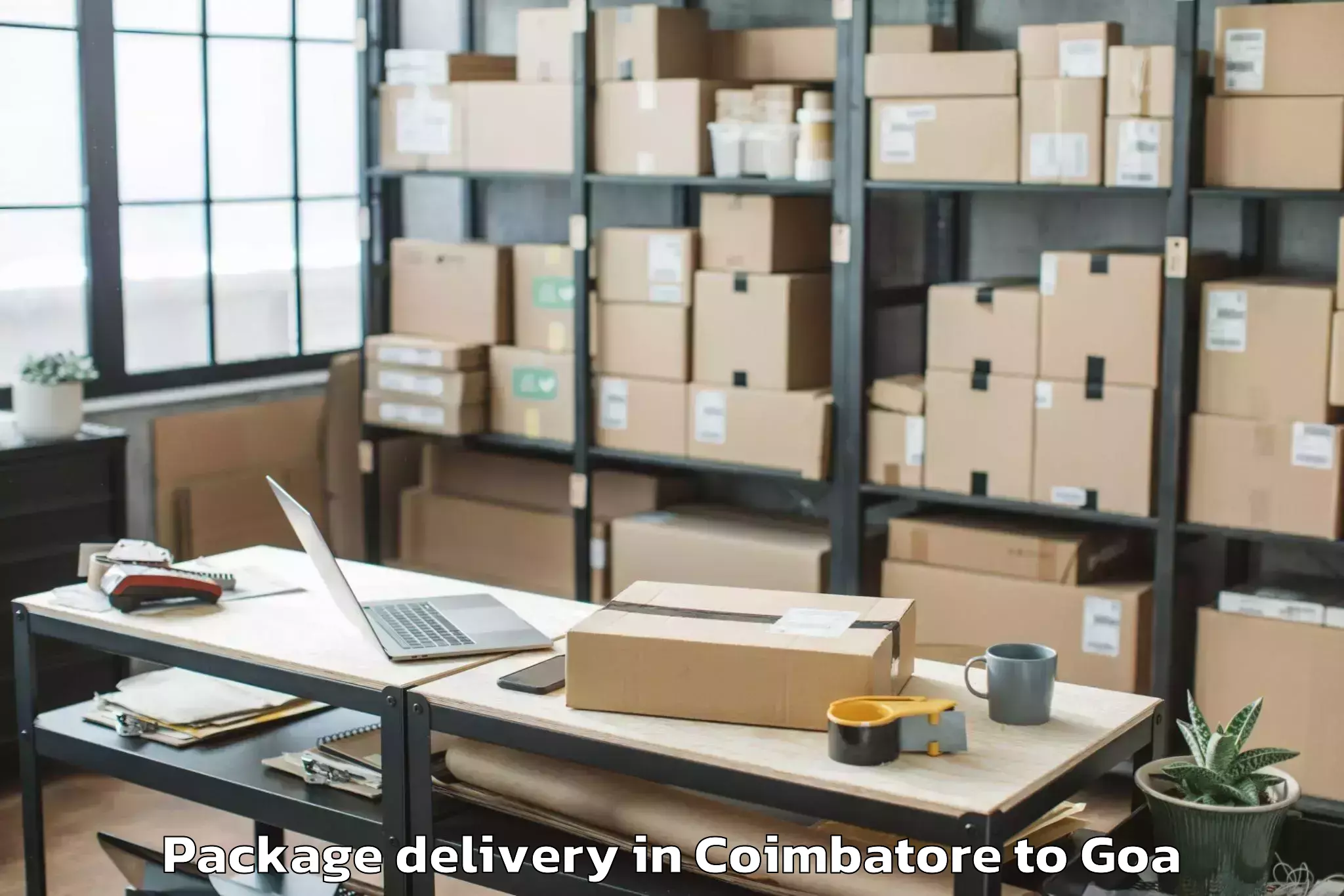 Reliable Coimbatore to Quepem Package Delivery